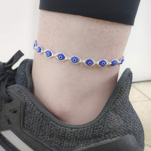 HUASAI Butterfly Anklets for Women Layered Butterfly Anklet for Teen Girls Silver Adjustable Ankle Bracelets...