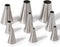 Round Piping Tip Set – 9 Stainless Steel Pastry Tips in Graduated Sizes with 20 Disposable Decorating Bags for Cupcakes, Cakes, Cookies, and Frost...