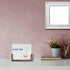 Glass Dry Erase Board with Walnut Wood Base, Desktop Memo Whiteboard, Writing Note Pad, Mini Glass White Board for Tabletop Display(Walnut Base,Wh...