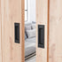 SMARTSTANDARD 2 Pack Flush Pull 6 1/2" Matte Black Inset Handle, Recessed Finger Pull for Sliding Barn Door, Closet, Pocket Door...
