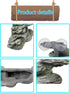 kathson Turtle Basking Platform with Suction Cup Tortoise Climbing Rest Terrace Resin Step Decoration Reptile Habitat Rock Decor for Frogs,Lizards...