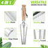 WORKPRO 12.5" Weeder Puller Tool with Wood Handle, 4-in-1 Polished Stainless Steel Garden Trowel, Hori Hori Garden Knife for Easy Weeder Removal, ...