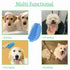 Dog Bath Brush, Pet Silicone Shampoo Brush, Rubber Shower Wash Curry Brush for Short Long Haired Dogs Cats Shedding Grooming and Massage, Pet Rubb...
