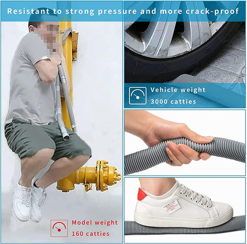 10ft Washing Machine Drain Hose, Universal Drain Hose Extension Kit for Washer, Dishwasher, Flexible Discharge Hose for LG/GE/Samsung, Fit up to 1...