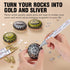 Paint Pen 3 Gold & 3 Silver Metallic Permanent Acrylic Markers Set for Fabric Glass Plastic Rock Wood Ceramic Leather Tire Painting, Medium Tip Fa...