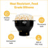 Popco Silicone Popcorn Maker - Microwave Popcorn Popper with Handles - Collapsible Bowl, Heat-Resistant, Easy to Clean, Ideal for Family Movie Nig...
