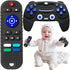 2 Pack Remote Control and Game Controller Teething Toys for Baby 3 Months and Up, Chew Toys for Boys and Girls Gifts (Black)...