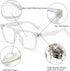 GLINDAR Blue Light Blocking Glasses for Women Men Oversized Square Computer Glasses Reduce Eye Strain Clear...