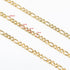 UMAOKANG 16.4 Feet Gold Stainless Steel Figaro Chains Link Spool Necklace Chain Bulk with Lobster Clasps and Jump Rings for Choker Necklaces Jewel...
