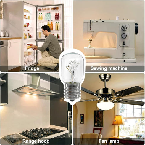 (2024 Update) 8206232A Light Bulbs for Whirlpool GE Microwave Under Hood - 40W 125V E17 Microwave Oven Light Bulb for Under Range Hood Appliance, ...