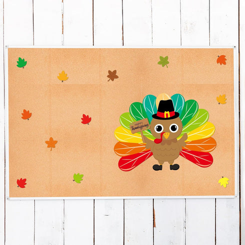 Turkey Bulletin Board Decoration Set Thanksgiving Turkey Cutouts Fall Classroom Decor School Supplies...