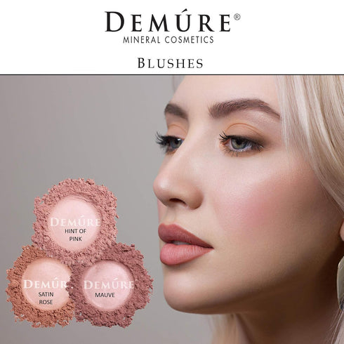 Demure Mineral Blush Makeup (Hint of Pink), Loose Powder Makeup, Natural Makeup, Blush Makeup, Professional Makeup, Cruelty Free Makeup, Blush Pow...