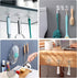 Adhesive Hooks Removable Wall Hooks 13 LB Ceiling Hook Transparent Seamless Waterproof and Oil Proof for Cabinet Kitchen Bathroom Ceiling Office W...