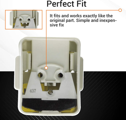 Ultra Durable 2188830 Refrigerator Compressor Relay & Overload Replacement by BlueStars - Exact Fit for Whirlpool & Kenmore Refrigerators - Replaces AP3885081 2220475 PS993073 2188829 1177466