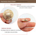 10pcs Clothes Button,Hollow Carved Metal Buttons,DIY Sewing Craft Discover Buttons,Engraving Openwork Metal Shank Buttons(25mm/1Inch,Light Gold)...