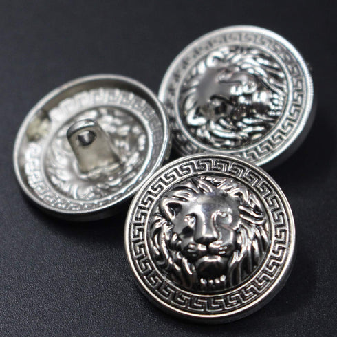 14 Pieces Silver Vintage Antique Metal Blazer Button Set - 3D Lion Head - for Blazer, Suits, Sport Coat,18mm 23mm(Silver)...