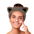 Facial Spa Headband Cosmetic Makeup Headband Skincare Headband for Washing Face Makeup (Cat Ear Brown)...