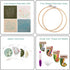 Embroidery Starters Kit with Pattern for Beginners, 4 Pack Cross Stitch Kits, 2 Wooden Embroidery Hoops,Scissors,Needles and Color Threads,Needlep...