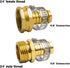 Xiny Tool Hose Repair Connectors with Claps, 5/8" Aluminum Garden Hose Repair Kit, Female and Male Hose Connectors & Fitting with Stainless Steel ...