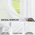 MRTREES White Sheer Curtains 34 x 24 inch Length Kitchen Tier Short Curtains Light Filtering Rod Pocket Voile Cafe Curtains for Basement Bathroom ...