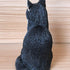 Cat Resin Outdoor Tree Sculpture Gift Garden Terrace Lawn Outdoor Cat Statue (Black)...