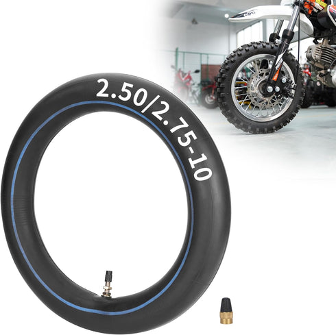 2.50-10 2.75-10 Inner Tube with Straight Valve Stem Compatible with CRF50 XR50 DRZ70 JR50 DRZ70 PW50 Razor MX650 MX500 Mini Pit Dirt Bikes...