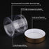 SATINIOR 6 Pack 2 oz Plastic Jars Containers with Lids Wide-mouth Refillable Leakproof Reusable Round Empty Jars for Travel Cosmetic Dry Food Spic...