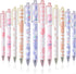 12 Pcs Kawaii Gel Ink Pen 0.5 mm Black Ink Kawaii Pens Retractable Fine Ballpoint Pen Stylish School Pens for Boys Office Girls Stationery Supplie...