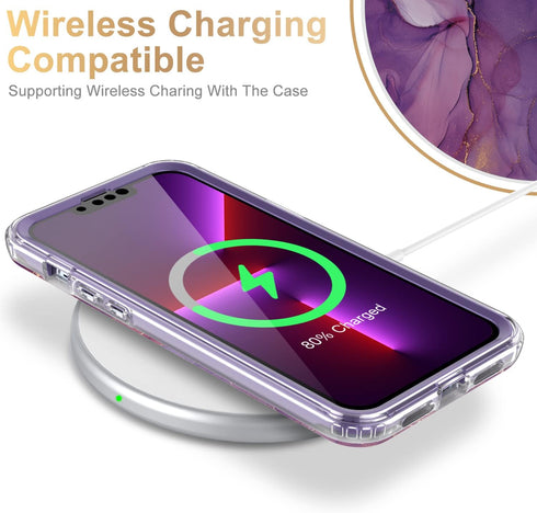 Esdot for iPhone 13 Pro Case with Built-in Screen Protector,Military Grade Rugged Cover with Fashionable Designs for Women Girls,Protective Phone ...