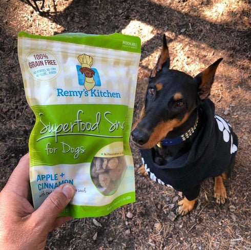 Freeze Dried Superfood Snacks for Dogs Apple+Cinnamon All Natural Dog Treat...