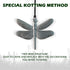 Dragonfly Wind Chimes for Outside with Bright Silver,29 "Memorial Wind Chimes Create a Zen Atmosphere for Outdoor,Garden Patio Yard Decor,Unique D...
