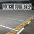 Watch Your Step Stencil, Large Watch Your Step Sign Reusable Letter Stencil Paint Stencil Safety Stencils Warning Sign Stencil for Walls Floors St...