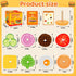 Montessori Toys for 2, 3, 4, 5, Year Old, Wooden Burger Stacking Toys, Fine Motor Toys for Kids Boys Girls, Ideal Preschool Educational and Learni...