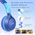 EarFun S1 Kids Headphones, Foldable Wired Headphones for Kids, 85dB Volume Limit, Stereo Sound, Adjustable Headband, Portable Lightweight On-Ear H...