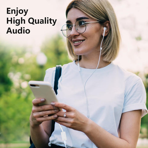 USB C to Lightning Female Adapter for iPhone 15, USB Type C Male to Lightning Female Support Audio Headphones 60W Fast Charge Data Fit with iPhone...
