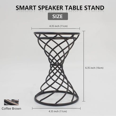 Smart Speaker Table Stand Decorative Holder for Echo Dot 3rd/4th/5th Gen, Echo 4th/5th Gen, Echo Glow, Apple Homepod Mini and Google Home Mini/Nes...