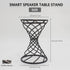 Smart Speaker Table Stand Decorative Holder for Echo Dot 3rd/4th/5th Gen, Echo 4th/5th Gen, Echo Glow, Apple Homepod Mini and Google Home Mini/Nes...