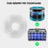 16 Packs Cat Water Fountain Food Grade Replacement Filters & Sponges for 74oz, 135oz Automatic Pet Water Fountain Dog Water Dispenser(8 Carbon Fil...