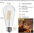 Edison LED Light Bulbs 60 watt Equivalent 8W Dimmable LED Lights Bulbs 2700K Soft Warm White 800 Lumen CRI90 E26 Base for Ceiling Vanity Light Din...