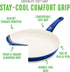 GreenLife Non Stick Fry Pan Set (7" & 10"), Non-Toxic PFAS-Free Ceramic Skillets, Dishwasher & Oven Safe, Egg Omelet Frying Pans, Stay- Cool Handl...