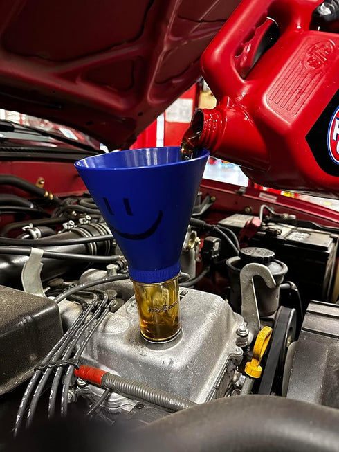APSG Engine Oil Funnel | Compatible with Select GMC Chevrolet Ford Vehicles | Screw-On No-Spill Tool Locks Directly into Filler | Fast & Easy Oil ...