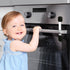 Child Safety Locks (Black) - Set of 6 - Prevents Injury and Opening (Oven) Doors, (Kitchen Sink) Cabinets, Toilet Seats, etc. - No Tools or Screws...