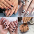 Butterfly Nail Stickers 3D Self-Adhesive Rose Nail Art Stickers Gothic Design Star Nail Decals Black Sun Moon Flame Flower Nail Art Supplies for W...
