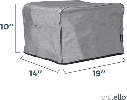 Crutello 6 Slice Toaster Oven Cover with Storage Pockets - Small Appliance Dust Covers, Small Toaster Oven cover, 6 Slice Toaster Cover, Heavy Dut...
