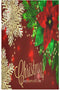 ALAZA Christmas Poinsettia and Snowflakes Decorative Kitchen Dish Towels Set of 4,Soft and Absorbent Kitchen Hand Towels Home Cleaning Towels Dish...