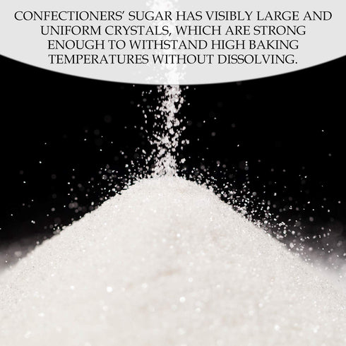 The Sugar Lab Confectioners Sugar - Extra Coarse Sugar - 1 Pound - Con AA - Sugar Crystals for Baking and Cupcake Decorations - Excellent for Deco...