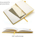 Deziliao Lined Journal Notebooks with Pen Loop, Hardcover Notebook Journal for Work, 100Gsm Premium Thick Paper with Inner Pocket, Medium 5.7''''x...