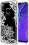 for Galaxy A20 Case, for Galaxy A30 Case with Flowers, Shockproof Clear Floral Soft Flexible TPU Slim Phone Cover for Samsung GalaxyA20 White Mand...