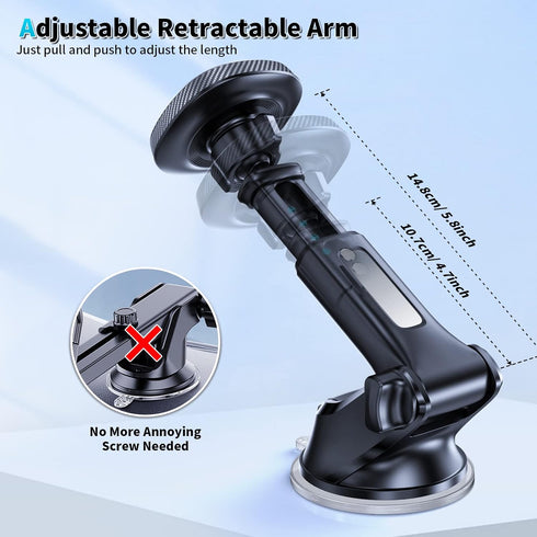 APPS2Car for MagSafe Car Mount, Magnetic Phone Holder for Car Dashboard Windshield iPhone Car Mount Holder Compatible with iPhone 15 14 13 12 Pro ...