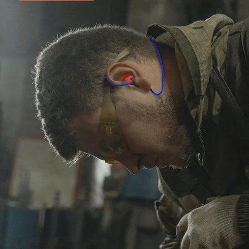 5 Pairs Corded Ear Plugs Reusable Silicone Earplugs with String Banded Ear Plug Sleep Noise Cancelling for Hearing Protection...